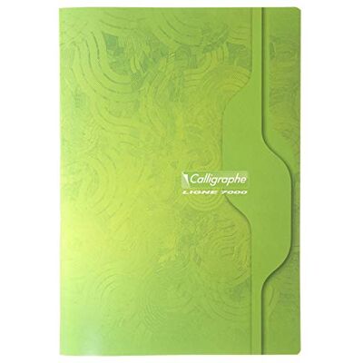 Clairefontaine – ref 7125C – kalligrafi häftklammerbunden ryggradsanteckningsbok (48 ark) – A4, fyrkantigt linjerat, 70 gsm velumpapper, offsetkortfodral, blandade färger – förpackning med 10 Clairefontaine – ref 7125C – kalligrafi häftklammerbunden ryggradsanteckningsbok (48 ark) – A4, fyrkantigt linjerat, 70 gsm velumpapper, offsetkortfodral, blandade färger – förpackning med 10
