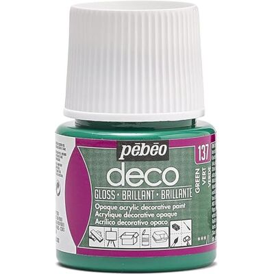 PEBEO 45 ml Deco Br, akryl, grön, 7 x 4,5 x 4,5 cm PEBEO 45 ml Deco Br, akryl, grön, 7 x 4,5 x 4,5 cm