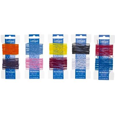Sodertex förpackning med elastiskt polyestergarn 0,5 mm x 5 ml 10 st 10 olika färger L799065 kreativ fritid Sodertex förpackning med elastiskt polyestergarn 0,5 mm x 5 ml 10 st 10 olika färger L799065 kreativ fritid