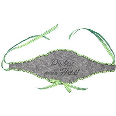 Petra's Bastel News Petra's Craftel News Dekorativa artiklar flaskband Du är min hjälte gråmelerat filtband med ljusgrönt rutband gängat, grå, 30 cm Petra's Bastel News Petra's Craftel News Dekorativa artiklar flaskband Du är min hjälte gråmelerat filtband med ljusgrönt rutband gängat, grå, 30 cm