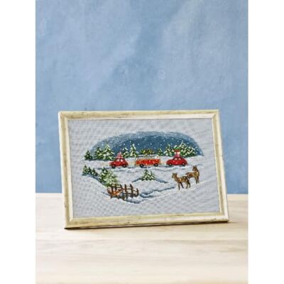 Permin korsstygn broderiförpackning hem för jul räkningsmönster Permin korsstygn broderiförpackning hem för jul räkningsmönster