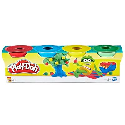 Play-Doh Hasbro 23241EU4 Leklera för Barn, Flerfärgad, 4 st Play-Doh Hasbro 23241EU4 Leklera för Barn, Flerfärgad, 4 st