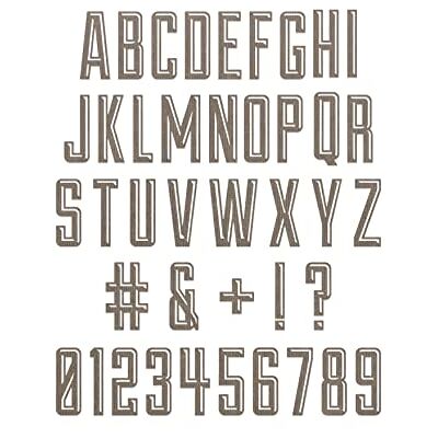 Sizzix - Thinlits Alphabet Emporium - Alphabet - Die Sizzix - Thinlits Alphabet Emporium - Alphabet - Die