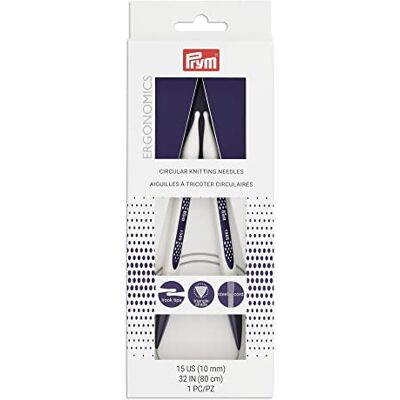 Prym cirkulär nål 32 tum 15, storlek 15/10 mm, en Prym cirkulär nål 32 tum 15, storlek 15/10 mm, en