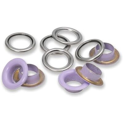 Prym 542548 öljetter med skivor, lila/silverfärgade bitar, Ø 11 mm, 20 Prym 542548 öljetter med skivor, lila/silverfärgade bitar, Ø 11 mm, 20
