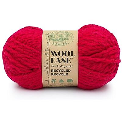 Lion Brand Yarn Lejonmärke garn ull-lätt T&Q återvunnet garn, röd Lion Brand Yarn Lejonmärke garn ull-lätt T&Q återvunnet garn, röd