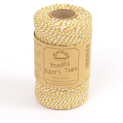 EVERLASTO 100 m – Original 'Beautiful Bakers Twine' (2 mm ungefär) (York guld) EVERLASTO 100 m – Original 'Beautiful Bakers Twine' (2 mm ungefär) (York guld)