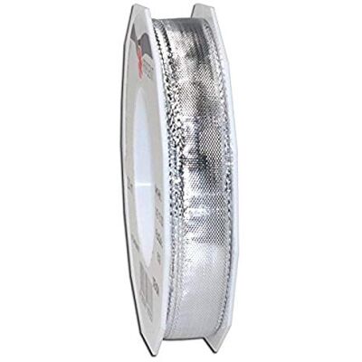 PRÄSENT Presenterad Devon Ribbon spole 15mm 20m SILVER PRÄSENT Presenterad Devon Ribbon spole 15mm 20m SILVER