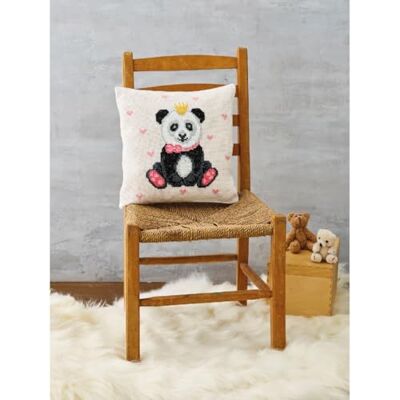 Permin korsstygn broderiförpackning kudde framsida panda räkningsmönster Permin korsstygn broderiförpackning kudde framsida panda räkningsmönster