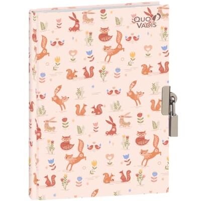 Quo Vadis Personlig dagbok Animascot flerfärgad 12 x 17 cm vitt Clairefontaine papper fransk tillverkning Quo Vadis Personlig dagbok Animascot flerfärgad 12 x 17 cm vitt Clairefontaine papper fransk tillverkning