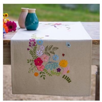 Vervaco BRILJANDE VÅR Förtryckt Broderi Bordslöpare Kit Broderi Bordslinne Cirka. 35 x 95 cm Set DIY Kreativ Storlek Kreativa Hobby Kit Vuxna Hem Dekor Embroidery Runner Vervaco BRILJANDE VÅR Förtryckt Broderi Bordslöpare Kit Broderi Bordslinne Cirka. 35 x 95 cm Set DIY Kreativ Storlek Kreativa Hobby Kit Vuxna Hem Dekor Embroidery Runner