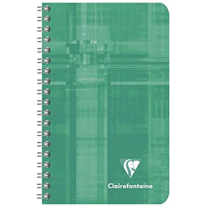 Clairefontaine 8580C – förpackning med 10 anteckningsböcker med spiralbindning, 7,5 x 12 cm, blank, 90 g, 50 ark, blandade färger, 1 förpackning Clairefontaine 8580C – förpackning med 10 anteckningsböcker med spiralbindning, 7,5 x 12 cm, blank, 90 g, 50 ark, blandade färger, 1 förpackning