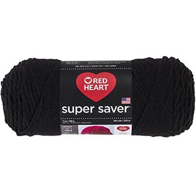 Red Heart Supersaver Super Saver Garn, svart, övrigt, flerfärgad, 11,67 x 27,4 x 11,67 cm, 333 Red Heart Supersaver Super Saver Garn, svart, övrigt, flerfärgad, 11,67 x 27,4 x 11,67 cm, 333