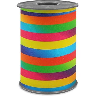 PRÄSENT POLY GLITTER Ringband, regnbåge, 100 m presentband, band i regnbågsfärger, 10 mm brett, ädelt dekorativt band för festliga tillfällen PRÄSENT POLY GLITTER Ringband, regnbåge, 100 m presentband, band i regnbågsfärger, 10 mm brett, ädelt dekorativt band för festliga tillfällen