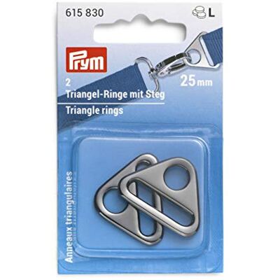 Prym 615830 Steg 25 mm triangel-ring av metall, zinklegering Prym 615830 Steg 25 mm triangel-ring av metall, zinklegering