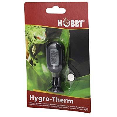 Hobby Terraristik Hygro-Therm I digital hygrometer och termometer för exakt kontroll av luftfuktighet och temperatur i terrarier I för perfekt terrarieklimat I för alla terrarietyper Hobby Terraristik Hygro-Therm I digital hygrometer och termometer för exakt kontroll av luftfuktighet och temperatur i terrarier I för perfekt terrarieklimat I för alla terrarietyper