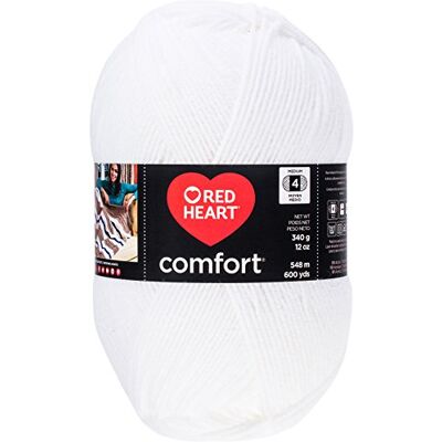 Red Heart komfort skimmer garn, vit Opal. Red Heart komfort skimmer garn, vit Opal.