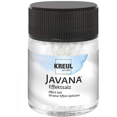 KREUL 8131 Javana effektsalt, 60 g i glas, förtrollande mönster med sidenmålning, transparent KREUL 8131 Javana effektsalt, 60 g i glas, förtrollande mönster med sidenmålning, transparent