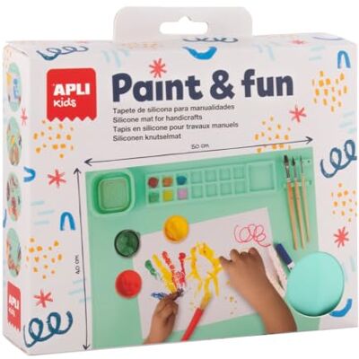 APLI Kids 19939 Grön silikonmatta för målning och hantverk utan att smutsa ner APLI Kids 19939 Grön silikonmatta för målning och hantverk utan att smutsa ner