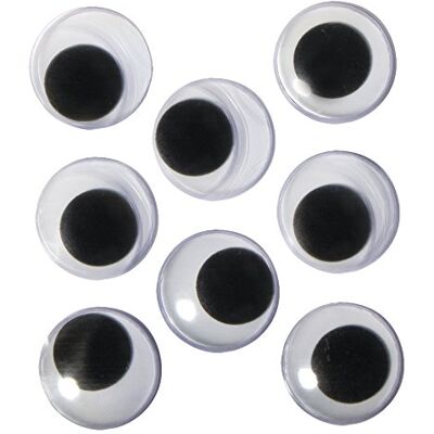 Rayher 69017000 plast-vickla ögon självlim, 20 mm ø, SB-Btl 8 stycken Rayher 69017000 plast-vickla ögon självlim, 20 mm ø, SB-Btl 8 stycken