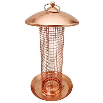 Dehner Natura foderpelare för vilda fåglar Chloe, Ø 16 cm, höjd 30 cm, metall, koppar Dehner Natura foderpelare för vilda fåglar Chloe, Ø 16 cm, höjd 30 cm, metall, koppar