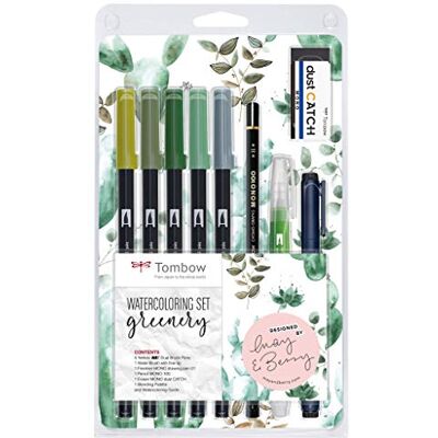 Tombow WCS-GR Färgpennor, Flerfärgad, 5 St Tombow WCS-GR Färgpennor, Flerfärgad, 5 St