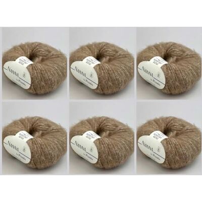 MARUSSIA 6 x Nanna av Permin – garn naturfärgat (alpacka, bomull, merino) (08 kamel ljus) MARUSSIA 6 x Nanna av Permin – garn naturfärgat (alpacka, bomull, merino) (08 kamel ljus)