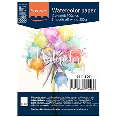 Creative Elfenbensvit A6 Akvarellpapper - Konstnärspapper Creative Elfenbensvit A6 Akvarellpapper - Konstnärspapper