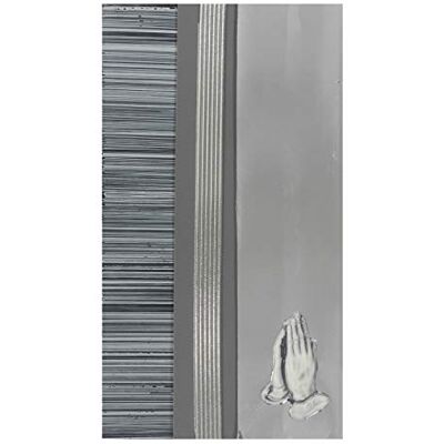Pracht Creatives Hobby Dekorativ växtplatta mix grå/silver, 3 halvvaxplattor, ca 200 x 50 x 0,5 mm, en vaxremsa och ett specialtecken, för modellering och dekoration av ljus Pracht Creatives Hobby Dekorativ växtplatta mix grå/silver, 3 halvvaxplattor, ca 200 x 50 x 0,5 mm, en vaxremsa och ett specialtecken, för modellering och dekoration av ljus
