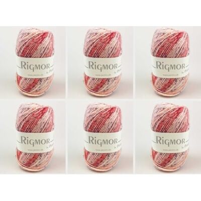 MARUSSIA 6 x Rigmor av Permin – färgat superwash-ullgarn (23 röd/rosa) MARUSSIA 6 x Rigmor av Permin – färgat superwash-ullgarn (23 röd/rosa)