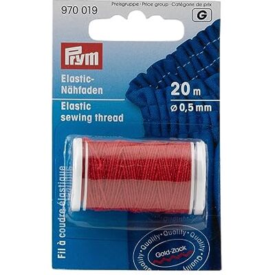 Prym Elastisk sömnad Röd (0,5 mm, 20 m) tråd 1 st Prym Elastisk sömnad Röd (0,5 mm, 20 m) tråd 1 st