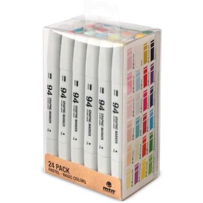 Montana Colors MTN 94 graphic markeringspenna pack 24 huvudpastel Montana Colors MTN 94 graphic markeringspenna pack 24 huvudpastel