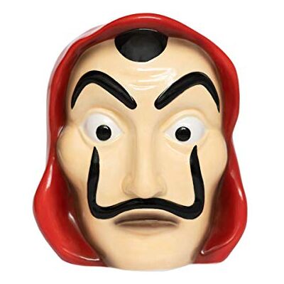 Grupo Erik Erik-officiell sedelheist spargris mask form, 11 x 10,8 x 12,6 cm Grupo Erik Erik-officiell sedelheist spargris mask form, 11 x 10,8 x 12,6 cm