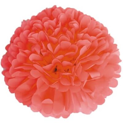 Party Pro 502401 Pompompapper siden 17 g korall 40 x 40 cm Party Pro 502401 Pompompapper siden 17 g korall 40 x 40 cm