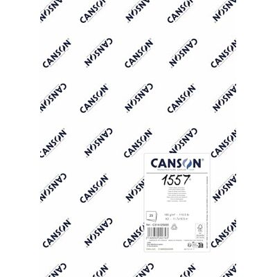 Canson Papper 1557® 25 A3-ark 180 g/m² färg vit Canson Papper 1557® 25 A3-ark 180 g/m² färg vit