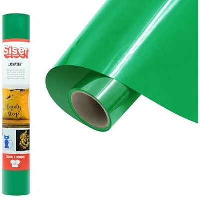 SISER EasyWeed Värmeöverföringsfolie 30 cm x 1 m, grön, 1 st, för att personifiera textilier, hantverk, certifierad VeganOk och Oeko-Tex Standard 100 klass I SISER EasyWeed Värmeöverföringsfolie 30 cm x 1 m, grön, 1 st, för att personifiera textilier, hantverk, certifierad VeganOk och Oeko-Tex Standard 100 klass I