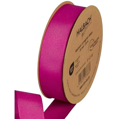 Halbach Seidenbänder Halbach sidenband premium ripsband bredd: 25 mm längd: 25 m hållbart presentband av återvunnen polyester Perfekt som band färg: rosa Halbach Seidenbänder Halbach sidenband premium ripsband bredd: 25 mm längd: 25 m hållbart presentband av återvunnen polyester Perfekt som band färg: rosa