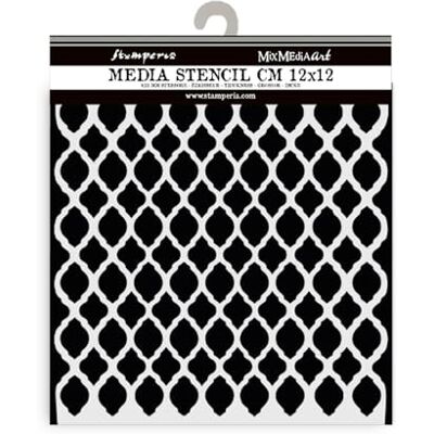 Stamperia Thick Stencils for Scrapbooks, Albums, Cards, Bullet Journalling, and More, Flexible Material, Easy to Clean, Perfect for Hobbies, Crafts and Gifting (Timeless, Net Texture) Stamperia Thick Stencils for Scrapbooks, Albums, Cards, Bullet Journalling, and More, Flexible Material, Easy to Clean, Perfect for Hobbies, Crafts and Gifting (Timeless, Net Texture)