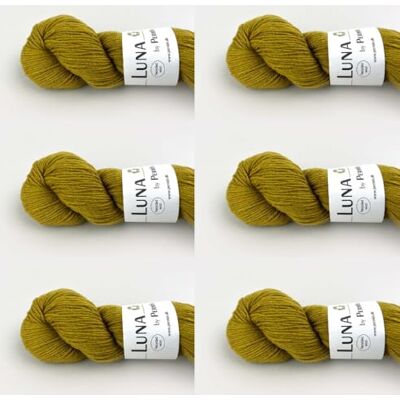 MARUSSIA 6 x Luna av Permin – 100% återvunnen ny ull (muläsfri och Oeko-Tex) (20 olivgrön) MARUSSIA 6 x Luna av Permin – 100% återvunnen ny ull (muläsfri och Oeko-Tex) (20 olivgrön)