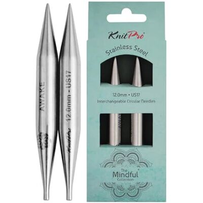 KnitPro utbytbara spetsar (13 cm, 12,00 mm) spetsar 1 set KnitPro utbytbara spetsar (13 cm, 12,00 mm) spetsar 1 set