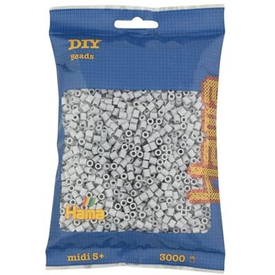Hama Ljusgrå MIDI 3 000 stycken Hama Ljusgrå MIDI 3 000 stycken