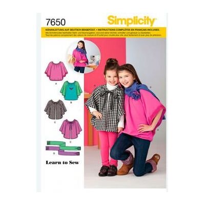 Simplicity snittmönster 7650.K5 cape Simplicity snittmönster 7650.K5 cape