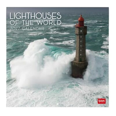 LEGAMI Väggkalender 2027, LightHouses, stor väggkalender, 12 månader och årsplanerare, 6 språk, utrymme för anteckningar, stjärntecken, internationella helgdagar, 30 x 29 cm LEGAMI Väggkalender 2027, LightHouses, stor väggkalender, 12 månader och årsplanerare, 6 språk, utrymme för anteckningar, stjärntecken, internationella helgdagar, 30 x 29 cm