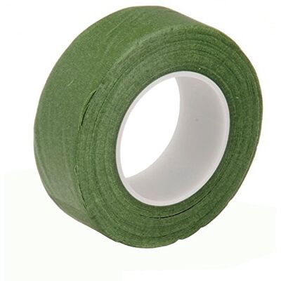 Glorex 6 2220 302 – blommigt band, grön, 2,5 cm bred och ca 28 m lång, för att binda blommor och buketter och för pyssel Glorex 6 2220 302 – blommigt band, grön, 2,5 cm bred och ca 28 m lång, för att binda blommor och buketter och för pyssel
