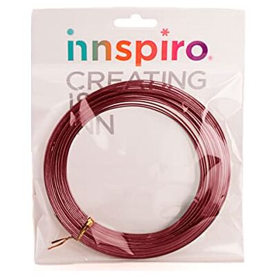 INNSPIRO Garn Aluminium MAGISK Platt Röd 7,0x1,0mm. 5m. INNSPIRO Garn Aluminium MAGISK Platt Röd 7,0x1,0mm. 5m.