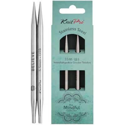 KnitPro utbytbara spetsar (13 cm, 5,50 mm) spetsar 1 set KnitPro utbytbara spetsar (13 cm, 5,50 mm) spetsar 1 set