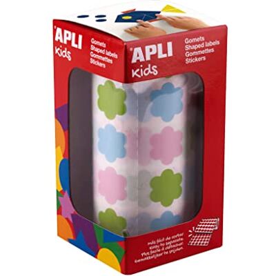 APLI Kids 19236 – Rulle med flerfärgade blommor i pastellfärger – permanent lim – perfekt format för kreativa verkstäder i skolan eller förskolan. APLI Kids 19236 – Rulle med flerfärgade blommor i pastellfärger – permanent lim – perfekt format för kreativa verkstäder i skolan eller förskolan.