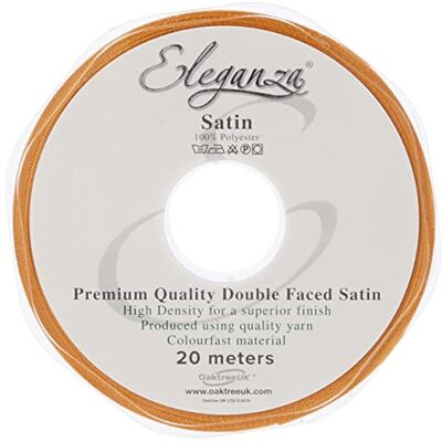 Eleganza Oaktree 15 mm x 20 m sidenband, Guld Eleganza Oaktree 15 mm x 20 m sidenband, Guld