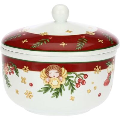 THUN Porslinskaka, diameter 20,5 cm, 14,6 cm h, samling julöverraskningar THUN Porslinskaka, diameter 20,5 cm, 14,6 cm h, samling julöverraskningar