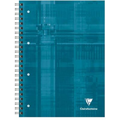 Clairefontaine 8211C – förpackning med 5 häfte bind'O-block med spiralbindning DIN A4 22,5 x 29,7 cm, 80 ark, fransk linjering, 90 g, blandade färger, 1 förpackning Clairefontaine 8211C – förpackning med 5 häfte bind'O-block med spiralbindning DIN A4 22,5 x 29,7 cm, 80 ark, fransk linjering, 90 g, blandade färger, 1 förpackning